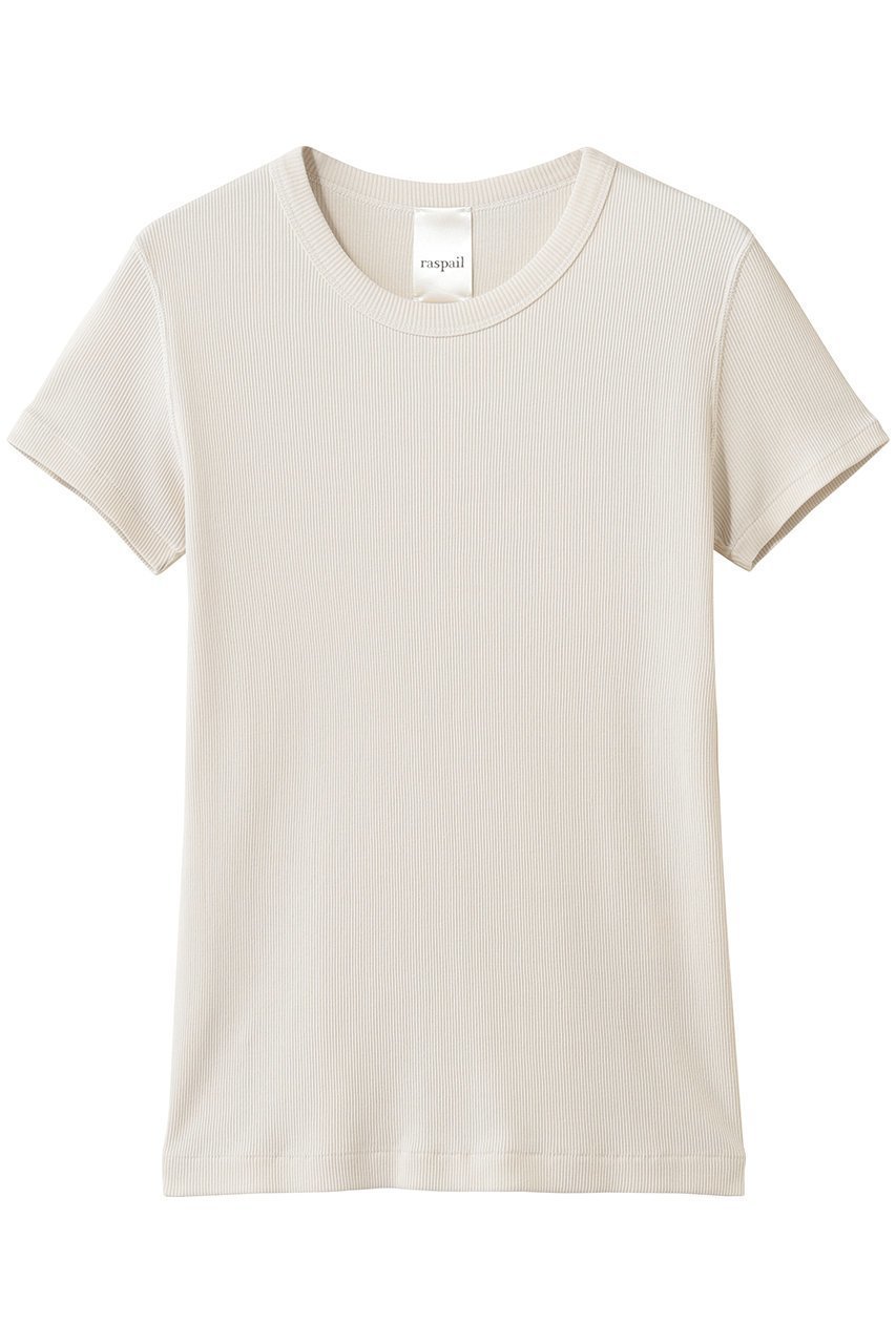 【ラスパイユ/raspail】のコットン リブクルーネック プルオーバー 人気、トレンドファッション・服の通販 founy(ファニー) 　ファッション　Fashion　レディースファッション　Fashion for Women　トップス・カットソー　Cut & Sew Tops　シャツ・ブラウス・オフィスカジュアル　Elegant Blouses & Button-Ups　ロングTシャツ・Tシャツ　Longline T-Shirts & Tees　カジュアルプルオーバー・ニットトップス　Pullovers & Knit Tops / Casual Pullovers　カットソー・ベーシックTシャツ　Cut-and-Sewn Tops / Stretch Tees & Basics　ショート　Short, Short Length　スリーブ　Sleeve, Long Sleeve / Short Sleeve　テレコ　Ribbed, Rib Stitch　定番　Standard, Basic Item　新作・新入荷　New Arrivals / New In　 other-1|ID: prp329100004914038 ipo3291000000036824428