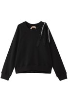【ヌメロ ヴェントゥーノ/N°21】のテープリボン モチーフ スウェット 人気、トレンドファッション・服の通販 founy(ファニー) ファッション Fashion レディースファッション Fashion for Women トップス・カットソー Cut & Sew Tops シャツ・ブラウス・オフィスカジュアル Elegant Blouses & Button-Ups レディースパーカー・カジュアルフーディー Casual Hoodies & Sweatshirts ロングTシャツ・Tシャツ Longline T-Shirts & Tees スウェット・クルーネックトップス Sweatshirts & Crewnecks / Relaxed Fit Sweat Tops カットソー・ベーシックTシャツ Cut-and-Sewn Tops / Stretch Tees & Basics スウェット / スエット Sweatshirt, Sweatwear モチーフ Motif, Design Theme リボン Ribbon, Bow 新作・新入荷 New Arrivals / New In thumbnail ブラック|ID: prp329100004914042 ipo3291000000036824464