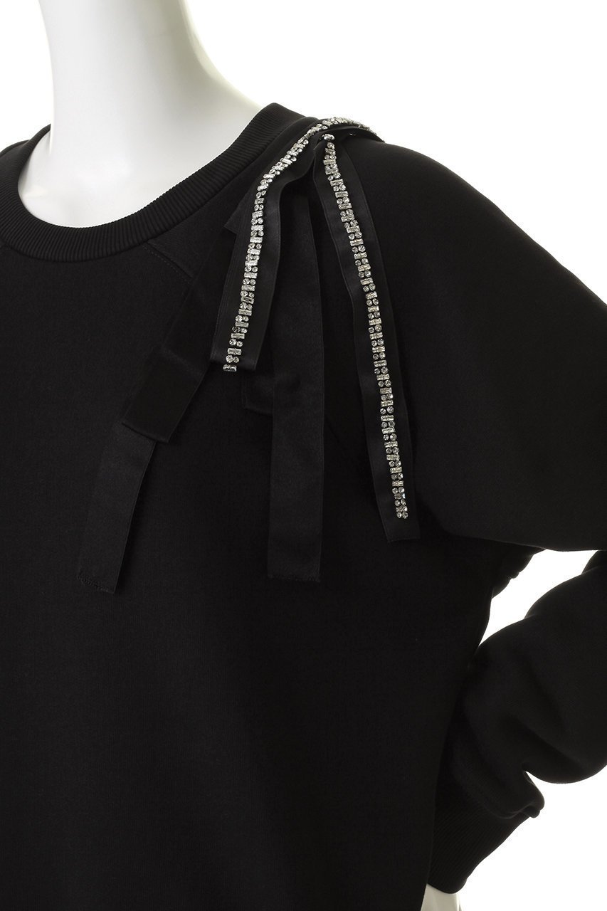 【ヌメロ ヴェントゥーノ/N°21】のテープリボン モチーフ スウェット 人気、トレンドファッション・服の通販 founy(ファニー) ファッション Fashion レディースファッション Fashion for Women トップス・カットソー Cut & Sew Tops シャツ・ブラウス・オフィスカジュアル Elegant Blouses & Button-Ups レディースパーカー・カジュアルフーディー Casual Hoodies & Sweatshirts ロングTシャツ・Tシャツ Longline T-Shirts & Tees スウェット・クルーネックトップス Sweatshirts & Crewnecks / Relaxed Fit Sweat Tops カットソー・ベーシックTシャツ Cut-and-Sewn Tops / Stretch Tees & Basics スウェット / スエット Sweatshirt, Sweatwear モチーフ Motif, Design Theme リボン Ribbon, Bow 新作・新入荷 New Arrivals / New In other-5|ID: prp329100004914042 ipo3291000000036824472