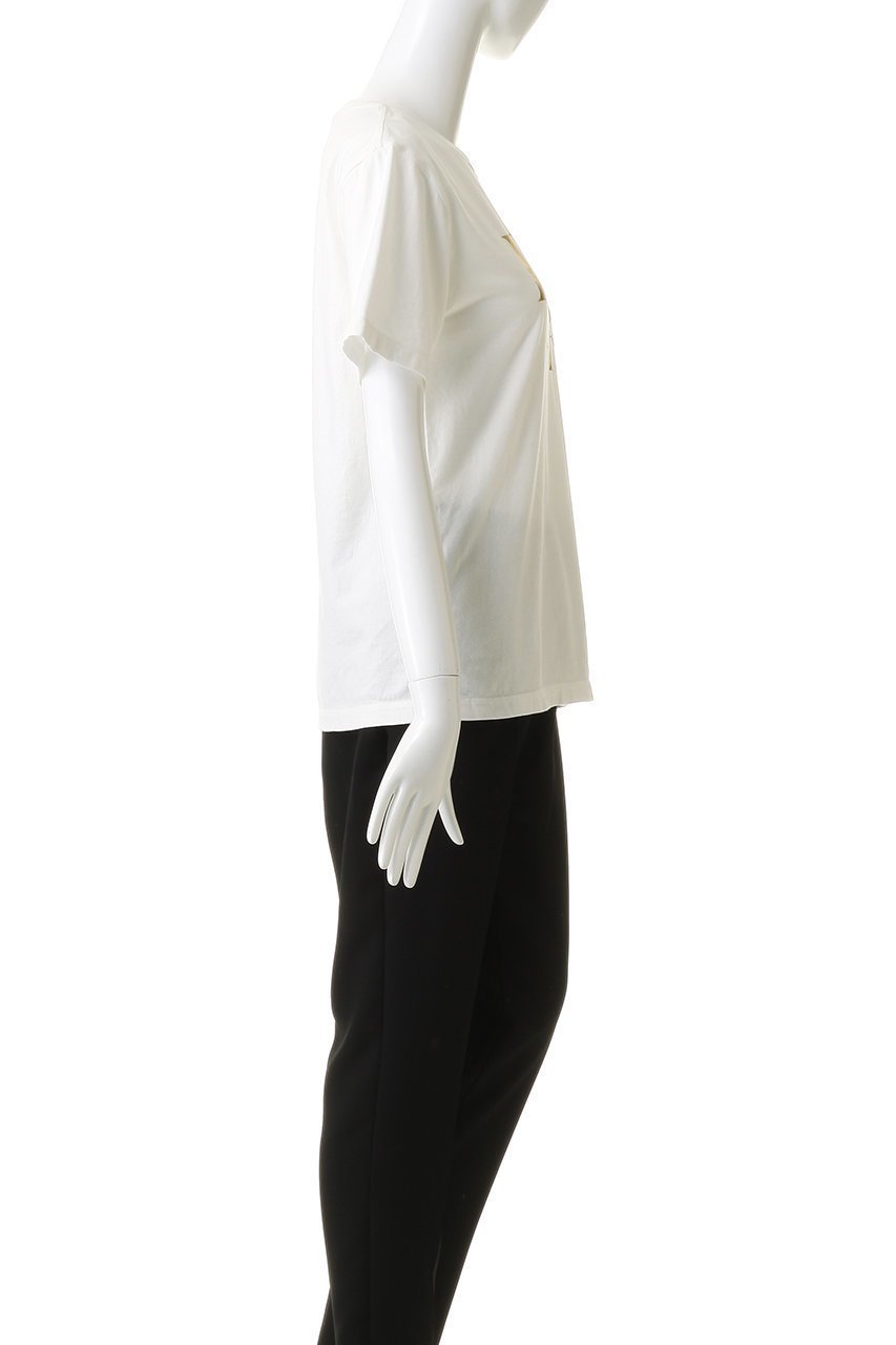 【アルアバイル/allureville】のDECOR箔ロゴT 人気、トレンドファッション・服の通販 founy(ファニー) 　ファッション　Fashion　レディースファッション　Fashion for Women　トップス・カットソー　Cut & Sew Tops　シャツ・ブラウス・オフィスカジュアル　Elegant Blouses & Button-Ups　ロングTシャツ・Tシャツ　Longline T-Shirts & Tees　カットソー・ベーシックTシャツ　Cut-and-Sewn Tops / Stretch Tees & Basics　おすすめ　Recommended / Our Picks　インナー　Innerwear　ショート　Short, Short Length　ジャケット　Jacket, Outerwear　スタイリッシュ　Stylish, Fashionable　スタンダード　Standard, Basic　スリーブ　Sleeve, Long Sleeve / Short Sleeve　ハーフ　Half, Half-Length　フロント　Front, Front Design　プリント　Print, Printed Pattern　other-3|ID: prp329100004914046 ipo3291000000036824497