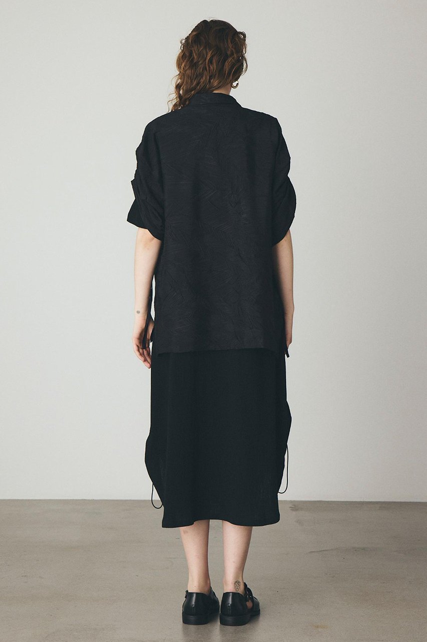 【その他のブランド/Other】のコットン楊柳ドローコードドレス 人気、トレンドファッション・服の通販 founy(ファニー) 　ファッション　Fashion　レディースファッション　Fashion for Women　ワンピース　Dresses　フォーマル・パーティードレス・結婚式用ドレス　Elegant & Casual Dresses　チュニック　Tunic Tops & Dresses　ストライプ　Stripe, Striped Pattern　ストレート　Straight, Straight Cut　チュニック　Tunic, Long Top　ドローコード　Drawcord, Drawstring Cord　リラックス　Relax, Relaxed Fit　ロング　Long, Long-Length　半袖　Short Sleeve, Half Sleeve　夏　Summer　新作・新入荷　New Arrivals / New In　other-3|ID: prp329100004914049 ipo3291000000036824524