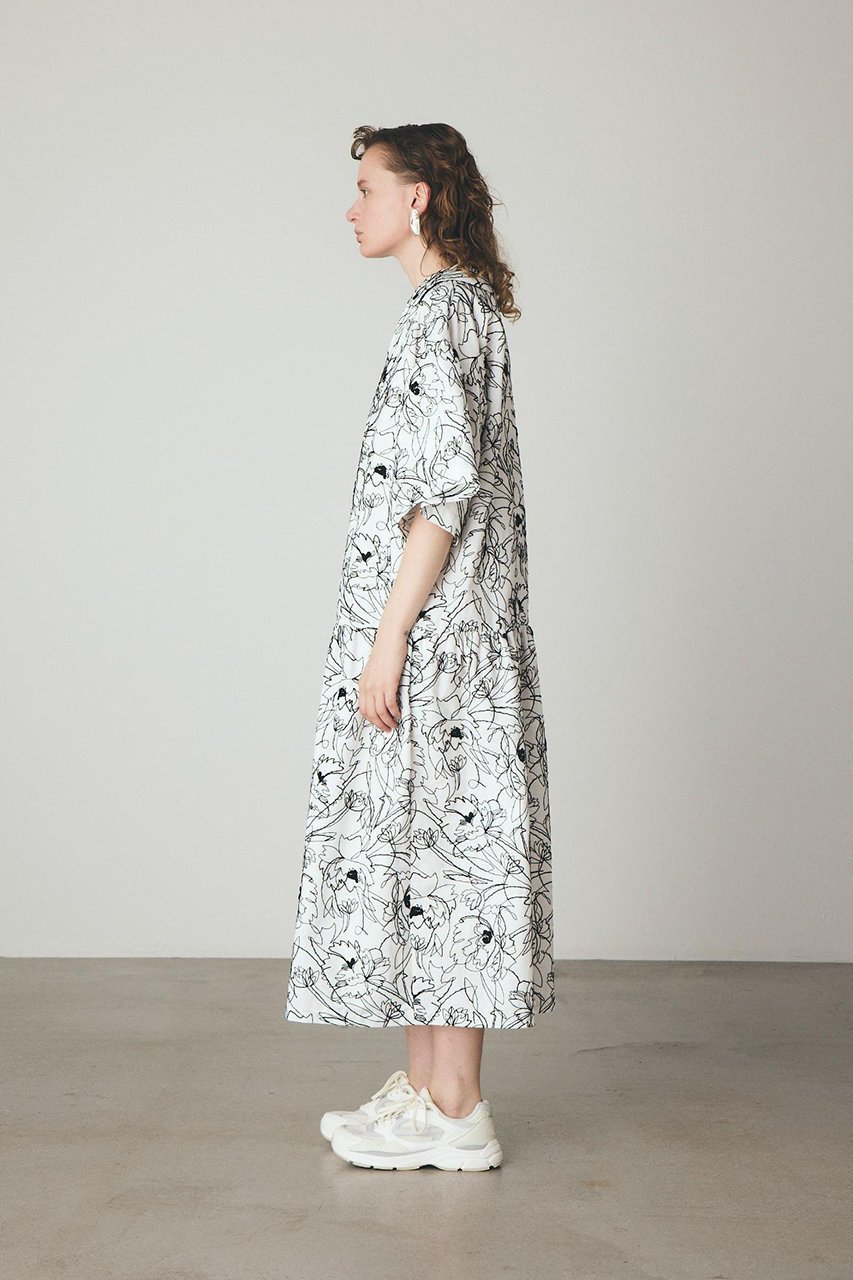 【その他のブランド/Other】のフラワーエンブロイダリー ティアード ドレス 人気、トレンドファッション・服の通販 founy(ファニー) 　ファッション　Fashion　レディースファッション　Fashion for Women　ワンピース　Dresses　フォーマル・パーティードレス・結婚式用ドレス　Elegant & Casual Dresses　チュニック　Tunic Tops & Dresses　キャンバス　Canvas, Canvas Fabric　チュニック　Tunic, Long Top　ティアード　Tiered, Tiered Style　ティアードワンピース　Tiered Dress, Flared Dress　ドレス　Dress, One-Piece　フラワー　Flower, Floral　モチーフ　Motif, Design Theme　ロング　Long, Long-Length　新作・新入荷　New Arrivals / New In　other-3|ID: prp329100004914053 ipo3291000000036824549