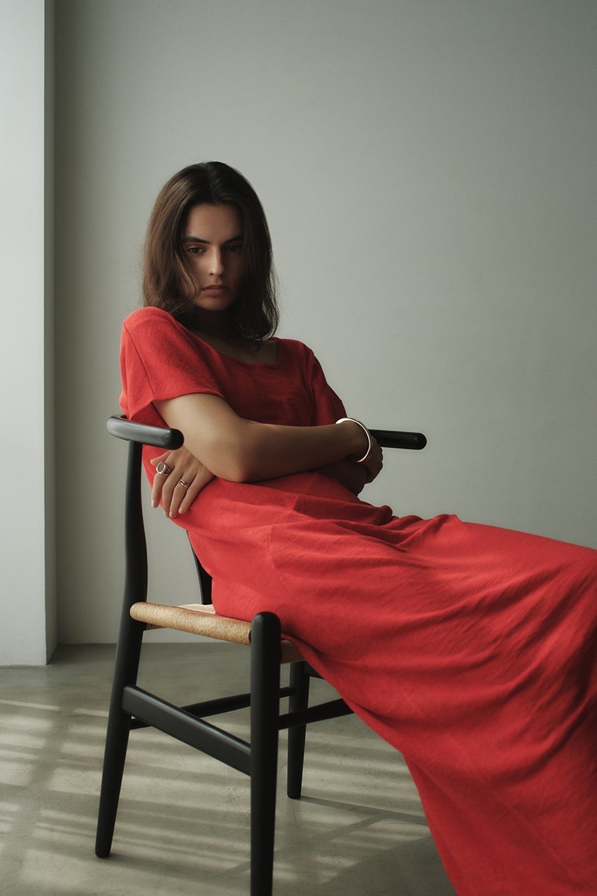 【ラスパイユ/raspail】のリネン ニットロングドレス 人気、トレンドファッション・服の通販 founy(ファニー) 　ファッション　Fashion　レディースファッション　Fashion for Women　ワンピース　Dresses　フォーマル・パーティードレス・結婚式用ドレス　Elegant & Casual Dresses　チュニック　Tunic Tops & Dresses　チュニック　Tunic, Long Top　ドレープ　Drape, Draping Fabric　リネン　Linen, Linen Fabric　ロング　Long, Long-Length　エレガント 上品　Elegant　夏　Summer　新作・新入荷　New Arrivals / New In　旅行　Travel　春　Spring　S/S・春夏　SS, Spring/Summer, Warm Season　other-6|ID: prp329100004914057 ipo3291000000036824576