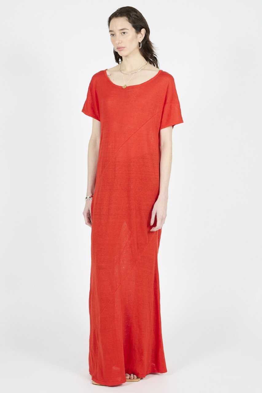 【ラスパイユ/raspail】のリネン ニットロングドレス 人気、トレンドファッション・服の通販 founy(ファニー) 　ファッション　Fashion　レディースファッション　Fashion for Women　ワンピース　Dresses　フォーマル・パーティードレス・結婚式用ドレス　Elegant & Casual Dresses　チュニック　Tunic Tops & Dresses　チュニック　Tunic, Long Top　ドレープ　Drape, Draping Fabric　リネン　Linen, Linen Fabric　ロング　Long, Long-Length　エレガント 上品　Elegant　夏　Summer　新作・新入荷　New Arrivals / New In　旅行　Travel　春　Spring　S/S・春夏　SS, Spring/Summer, Warm Season　other-7|ID: prp329100004914058 ipo3291000000036824579