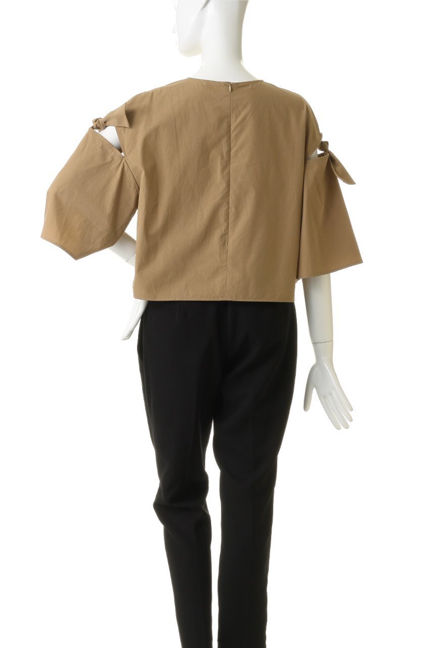 【ティアラ/Tiara】のリボントリミングブラウス 人気、トレンドファッション・服の通販 founy(ファニー) 　ファッション　Fashion　レディースファッション　Fashion for Women　トップス・カットソー　Cut & Sew Tops　シャツ・ブラウス・オフィスカジュアル　Elegant Blouses & Button-Ups　インド　Indian Textile　オーガニック　Organic Cotton　クロップド　Cropped, Short Length　ショート　Short, Short Length　スリット　Slit, Slit Detail　スリーブ　Sleeve, Long Sleeve / Short Sleeve　タイプライター　Typewriter Fabric, Crisp Cotton　トレンド　Trend, Trending Now　フレア　Flare, Flared　リボン　Ribbon, Bow　新作・新入荷　New Arrivals / New In　other-4|ID: prp329100004914064 ipo3291000000036824623