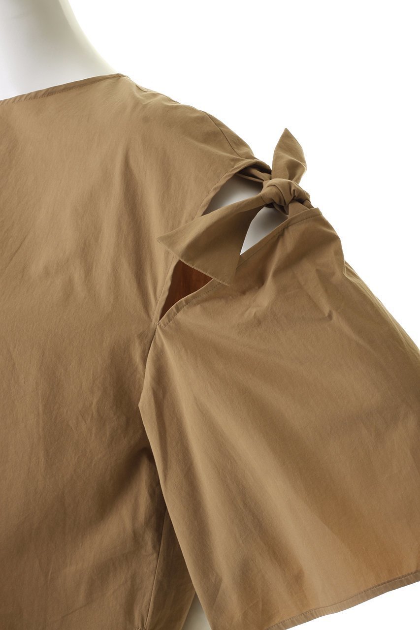 【ティアラ/Tiara】のリボントリミングブラウス 人気、トレンドファッション・服の通販 founy(ファニー) 　ファッション　Fashion　レディースファッション　Fashion for Women　トップス・カットソー　Cut & Sew Tops　シャツ・ブラウス・オフィスカジュアル　Elegant Blouses & Button-Ups　インド　Indian Textile　オーガニック　Organic Cotton　クロップド　Cropped, Short Length　ショート　Short, Short Length　スリット　Slit, Slit Detail　スリーブ　Sleeve, Long Sleeve / Short Sleeve　タイプライター　Typewriter Fabric, Crisp Cotton　トレンド　Trend, Trending Now　フレア　Flare, Flared　リボン　Ribbon, Bow　新作・新入荷　New Arrivals / New In　other-5|ID: prp329100004914064 ipo3291000000036824627