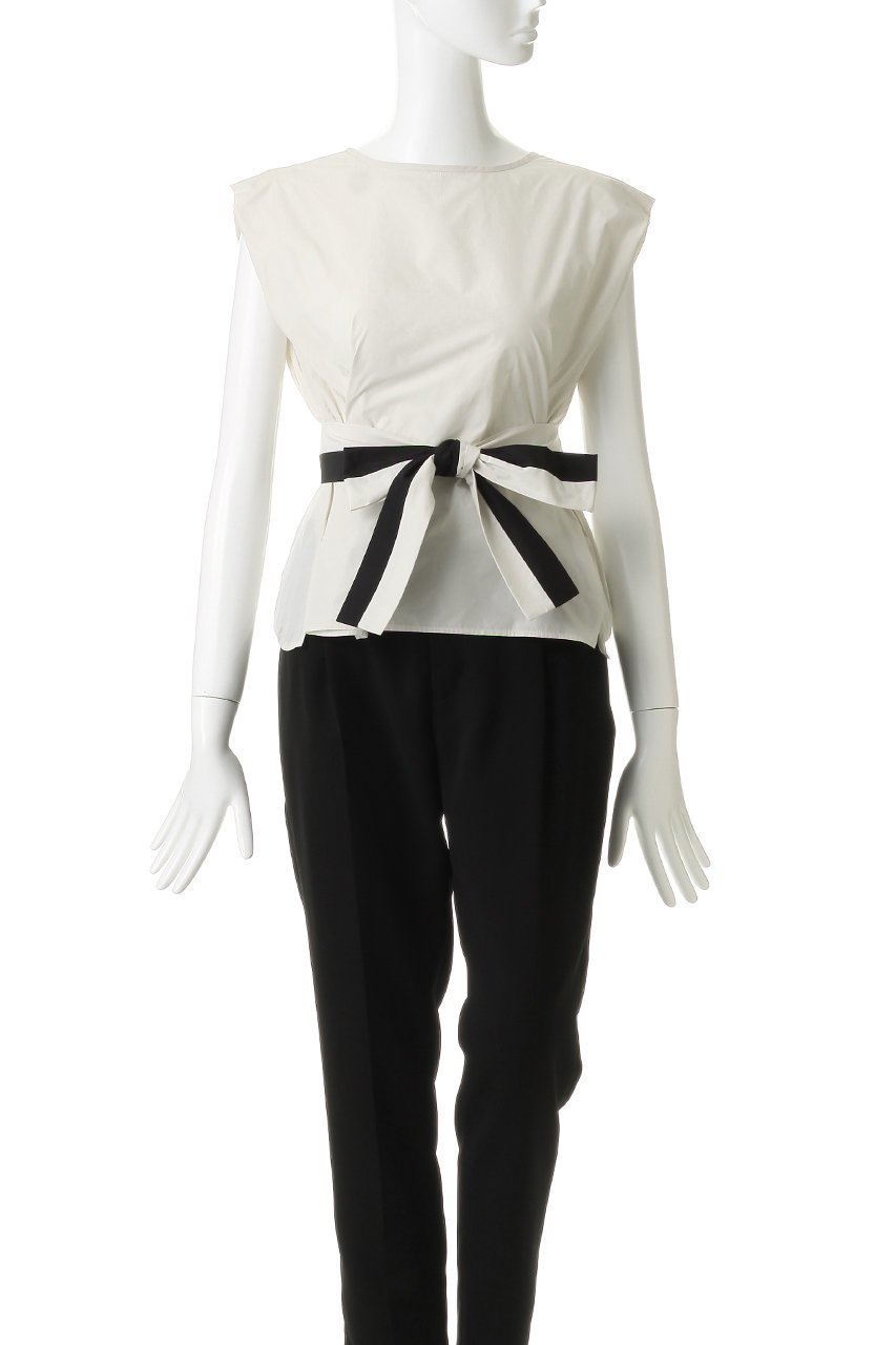 【ティアラ/Tiara】のリボンベルトブラウス 人気、トレンドファッション・服の通販 founy(ファニー) 　ファッション　Fashion　レディースファッション　Fashion for Women　トップス・カットソー　Cut & Sew Tops　キャミソール&ノースリーブ　Camisoles & Sleeveless Tops　シャツ・ブラウス・オフィスカジュアル　Elegant Blouses & Button-Ups　ベルト&ウエストマーク　Belts & Waist Accessories　タフタ　Taffeta, Structured Fabric　ノースリーブ　Sleeveless, No-Sleeve　フェミニン　Feminine, Girly　リボン　Ribbon, Bow　新作・新入荷　New Arrivals / New In　other-2|ID: prp329100004914067 ipo3291000000036824638