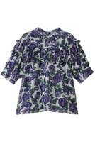 【ティアラ/Tiara】のオールドローズプリントヨークフリルブラウス 人気、トレンドファッション・服の通販 founy(ファニー) ファッション Fashion レディースファッション Fashion for Women トップス・カットソー Cut & Sew Tops シャツ・ブラウス・オフィスカジュアル Elegant Blouses & Button-Ups おすすめ Recommended / Our Picks エレガント 上品 Elegant ギャザー Gathered, Ruffled ショート Short, Short Length シンプル Simple, Minimal スリーブ Sleeve, Long Sleeve / Short Sleeve パーティ Party, Party Style フリル Frill, Ruffle プリント Print, Printed Pattern リボン Ribbon, Bow ローズ Rose, Rose Motif 新作・新入荷 New Arrivals / New In |ID:prp329100004914069