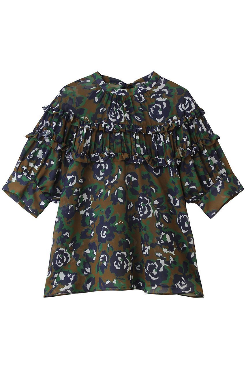 【ティアラ/Tiara】のオールドローズプリントヨークフリルブラウス インテリア・キッズ・メンズ・レディースファッション・服の通販 founy(ファニー) ファッション Fashion レディースファッション Fashion for Women トップス・カットソー Cut & Sew Tops シャツ・ブラウス・オフィスカジュアル Elegant Blouses & Button-Ups おすすめ Recommended / Our Picks エレガント 上品 Elegant ギャザー Gathered, Ruffled ショート Short, Short Length シンプル Simple, Minimal スリーブ Sleeve, Long Sleeve / Short Sleeve パーティ Party, Party Style フリル Frill, Ruffle プリント Print, Printed Pattern リボン Ribbon, Bow ローズ Rose, Rose Motif 新作・新入荷 New Arrivals / New In ブラウン|ID: prp329100004914070 ipo3291000000036824663