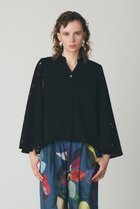 【ジュン オカモト/JUN OKAMOTO】のリバーレース ケープブラウス ブラック|ID: prp329100004914072 ipo3291000000036824679