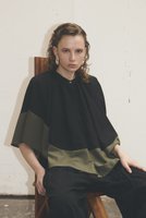 【その他のブランド/Other】のケープレイヤード バイカラーブラウス 人気、トレンドファッション・服の通販 founy(ファニー) ファッション Fashion レディースファッション Fashion for Women トップス・カットソー Cut & Sew Tops シャツ・ブラウス・オフィスカジュアル Elegant Blouses & Button-Ups ショート Short, Short Length スリーブ Sleeve, Long Sleeve / Short Sleeve ノースリーブ Sleeveless, No-Sleeve エレガント 上品 Elegant 夏 Summer 新作・新入荷 New Arrivals / New In |ID:prp329100004914074