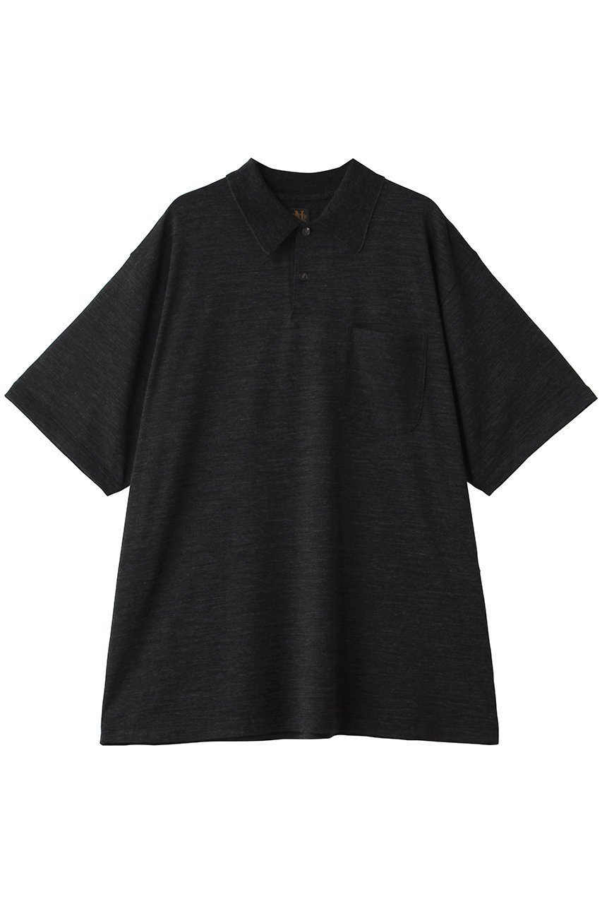 【バトナー/BATONER / MEN】の【MEN】SUMMER ウール ポロ Tシャツ インテリア・キッズ・メンズ・レディースファッション・服の通販 founy(ファニー) 　ファッション　Fashion　メンズファッション　Fashion for Men　サマー　Summer, Summer Style　ドレープ　Drape, Draping Fabric　バランス　Balance, Style Balance　ビジネス 仕事 通勤　Business / Work / Commuting　ボトム　Bottoms, Lower Wear　ポロシャツ　Polo Shirt, Collared Tee　夏　Summer　抗菌　Antibacterial, Bacteria-Resistant　新作・新入荷　New Arrivals / New In　チャコール|ID: prp329100004914081 ipo3291000000036824752