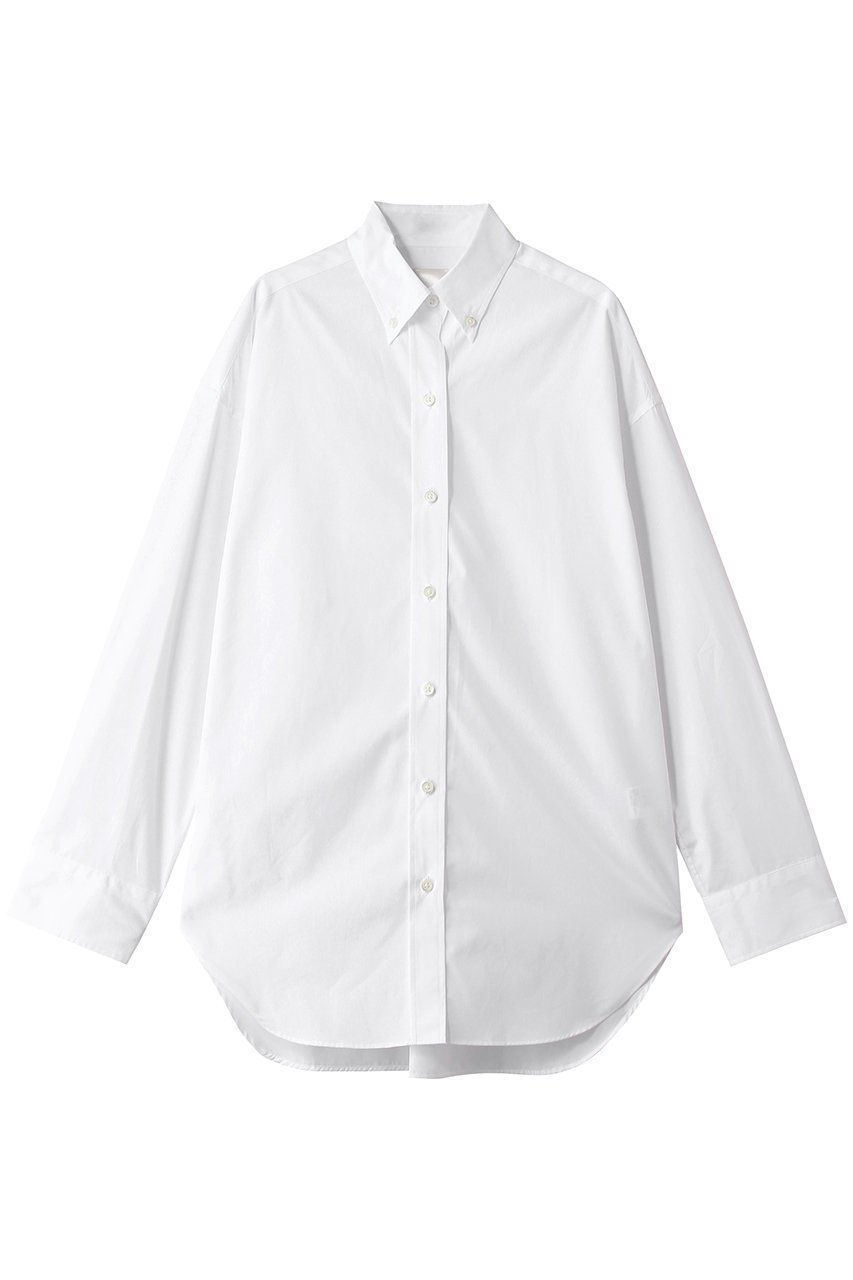 【ラスパイユ/raspail】のレギュラーカラー コットンシャツ 人気、トレンドファッション・服の通販 founy(ファニー) 　ファッション　Fashion　レディースファッション　Fashion for Women　トップス・カットソー　Cut & Sew Tops　シャツ・ブラウス・オフィスカジュアル　Elegant Blouses & Button-Ups　おすすめ　Recommended / Our Picks　イタリア　Italy　スリーブ　Sleeve, Long Sleeve / Short Sleeve　センター　Center, Center Line　レギュラー　Regular, Standard Fit　ロング　Long, Long-Length　新作・新入荷　New Arrivals / New In　 other-1|ID: prp329100004914083 ipo3291000000036824765