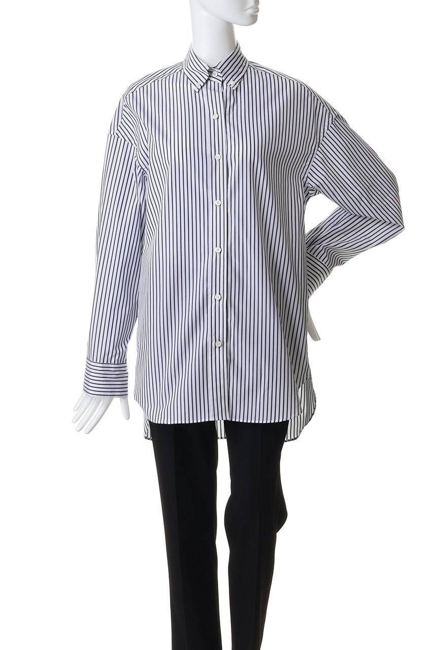 【ラスパイユ/raspail】のレギュラーカラー コットンシャツ 人気、トレンドファッション・服の通販 founy(ファニー) 　ファッション　Fashion　レディースファッション　Fashion for Women　トップス・カットソー　Cut & Sew Tops　シャツ・ブラウス・オフィスカジュアル　Elegant Blouses & Button-Ups　おすすめ　Recommended / Our Picks　イタリア　Italy　スリーブ　Sleeve, Long Sleeve / Short Sleeve　センター　Center, Center Line　レギュラー　Regular, Standard Fit　ロング　Long, Long-Length　新作・新入荷　New Arrivals / New In　other-2|ID: prp329100004914083 ipo3291000000036824772