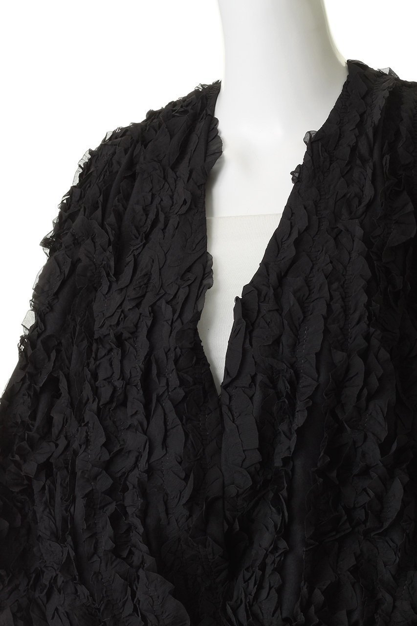 【クラネ/CLANE】のTOPSTITCHED FRILL BOLERO 人気、トレンドファッション・服の通販 founy(ファニー) 　ファッション　Fashion　レディースファッション　Fashion for Women　アウター　Coat / Outerwear Collection　レディースジャケット・軽アウター　Jackets　ボレロ・ショート丈ジャケット / ドレス羽織りに　Boleros & Short Jackets　おすすめ　Recommended / Our Picks　シアー　Sheer, See-Through　ジャケット　Jacket, Outerwear　デニム　Denim, Jeans Material　バルーン　Balloon, Balloon Silhouette　パーティ　Party, Party Style　フリル　Frill, Ruffle　ベスト　Vest, Waistcoat　ボレロ　Bolero, Short Cardigan　新作・新入荷　New Arrivals / New In　other-5|ID: prp329100004914100 ipo3291000000036824928