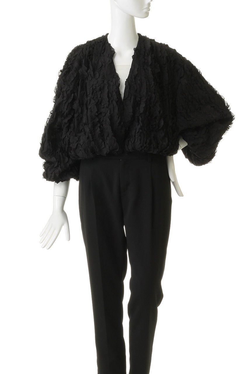 【クラネ/CLANE】のTOPSTITCHED FRILL BOLERO 人気、トレンドファッション・服の通販 founy(ファニー) 　ファッション　Fashion　レディースファッション　Fashion for Women　アウター　Coat / Outerwear Collection　レディースジャケット・軽アウター　Jackets　ボレロ・ショート丈ジャケット / ドレス羽織りに　Boleros & Short Jackets　おすすめ　Recommended / Our Picks　シアー　Sheer, See-Through　ジャケット　Jacket, Outerwear　デニム　Denim, Jeans Material　バルーン　Balloon, Balloon Silhouette　パーティ　Party, Party Style　フリル　Frill, Ruffle　ベスト　Vest, Waistcoat　ボレロ　Bolero, Short Cardigan　新作・新入荷　New Arrivals / New In　other-2|ID: prp329100004914101 ipo3291000000036824917