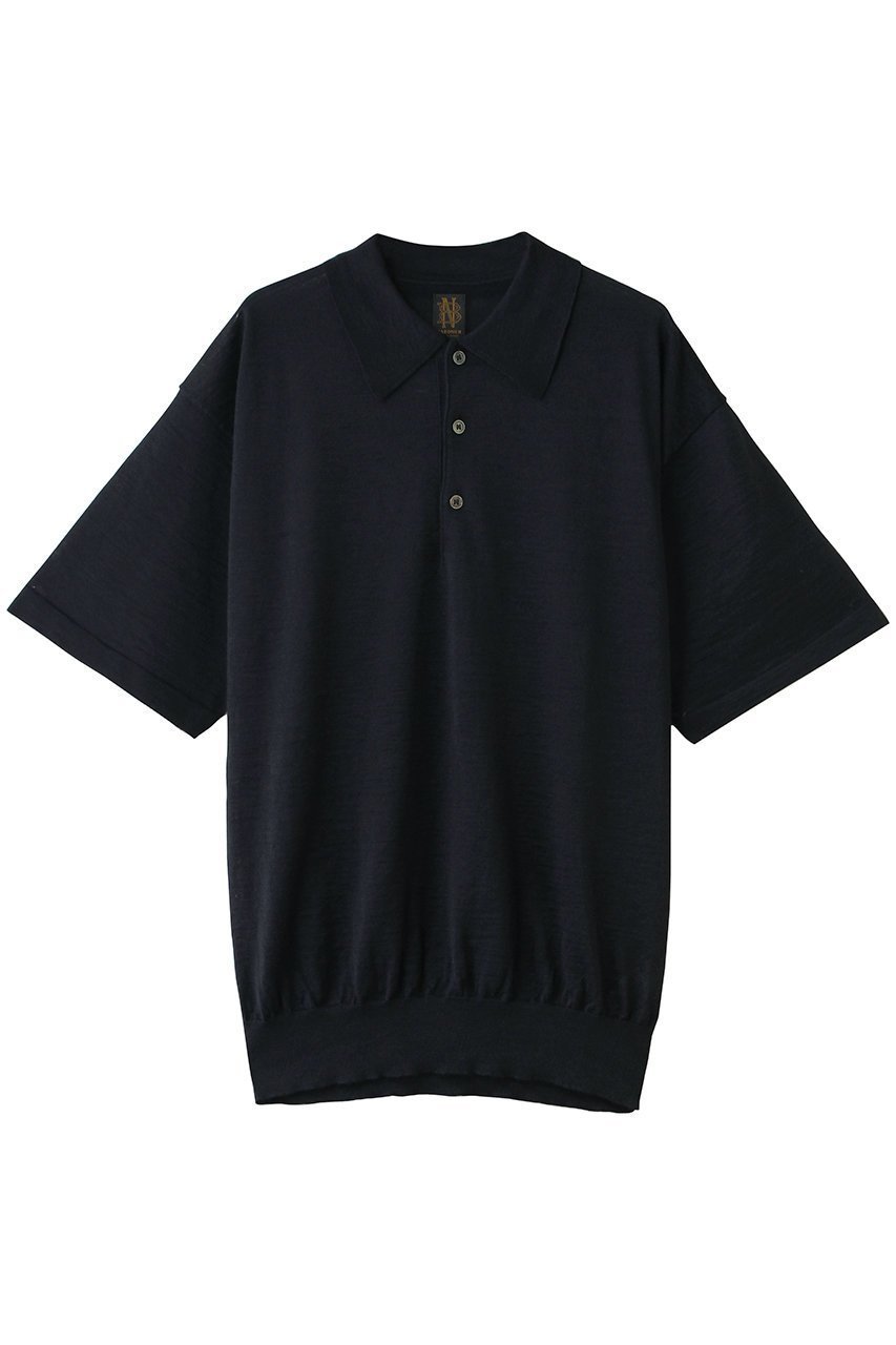 【バトナー/BATONER / MEN】の【MEN】CHOMA ポロ ショート スリーブ インテリア・キッズ・メンズ・レディースファッション・服の通販 founy(ファニー) 　ファッション　Fashion　メンズファッション　Fashion for Men　トップス・カットソー　Cut & Sew Tops　ニット・セーター / 定番トップス　Knit Tops & Sweaters　ショート　Short, Short Length　スリーブ　Sleeve, Long Sleeve / Short Sleeve　フィット　Fit, Slim Fit　リラックス　Relax, Relaxed Fit　夏　Summer　新作・新入荷　New Arrivals / New In　春　Spring　S/S・春夏　SS, Spring/Summer, Warm Season　ネイビー|ID: prp329100004914103 ipo3291000000036824972