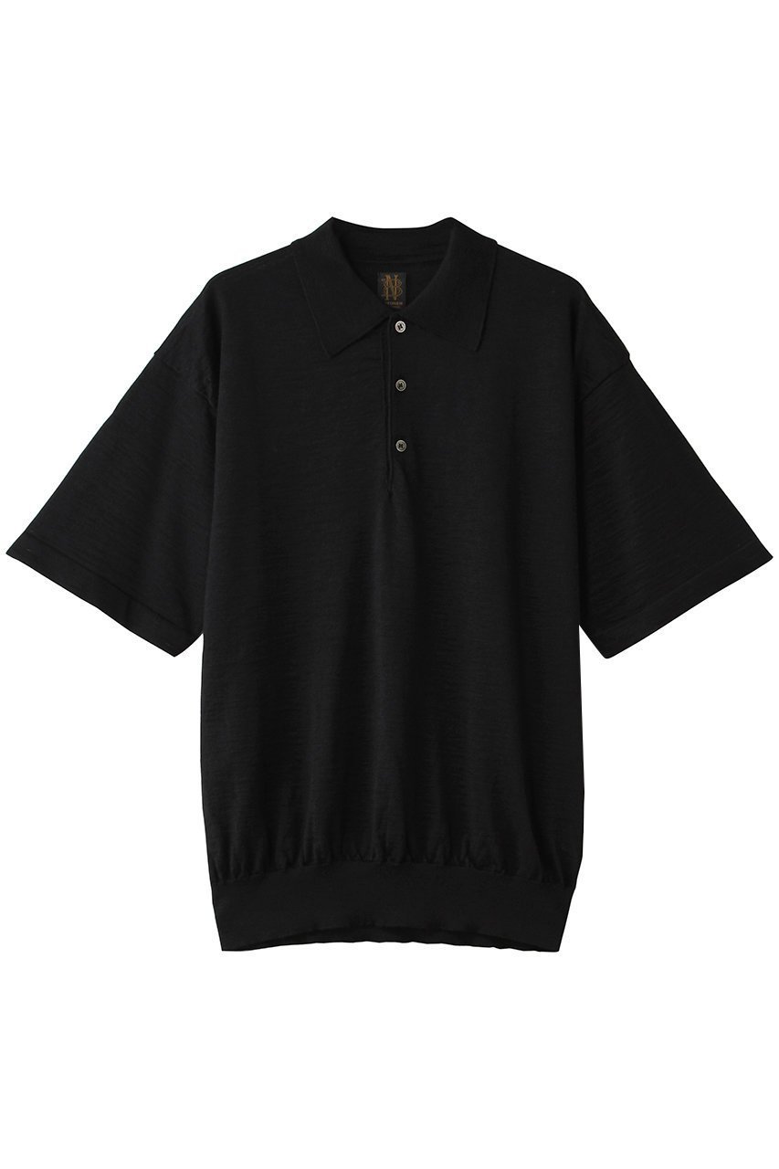 【バトナー/BATONER / MEN】の【MEN】CHOMA ポロ ショート スリーブ インテリア・キッズ・メンズ・レディースファッション・服の通販 founy(ファニー) 　ファッション　Fashion　メンズファッション　Fashion for Men　トップス・カットソー　Cut & Sew Tops　ニット・セーター / 定番トップス　Knit Tops & Sweaters　ショート　Short, Short Length　スリーブ　Sleeve, Long Sleeve / Short Sleeve　フィット　Fit, Slim Fit　リラックス　Relax, Relaxed Fit　夏　Summer　新作・新入荷　New Arrivals / New In　春　Spring　S/S・春夏　SS, Spring/Summer, Warm Season　ブラック|ID: prp329100004914103 ipo3291000000036824973