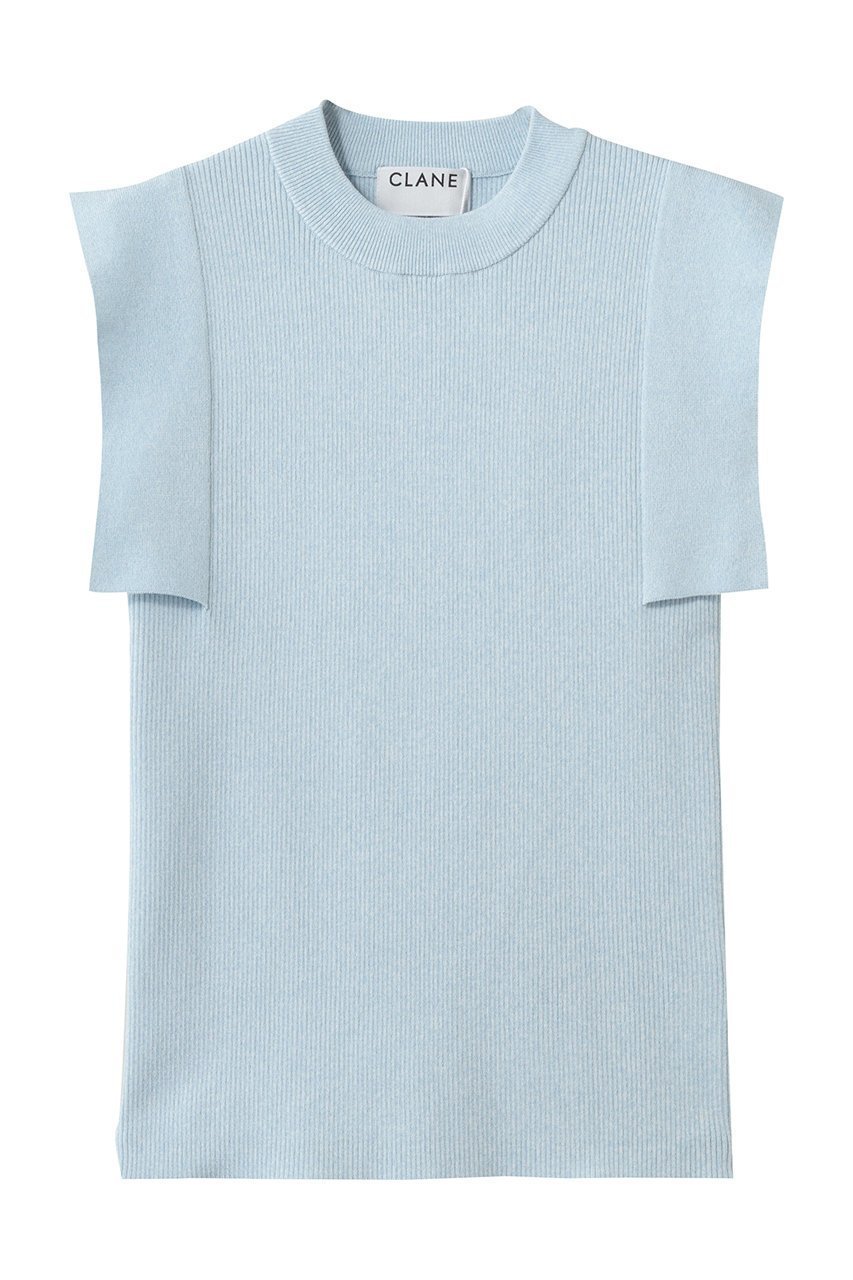 【クラネ/CLANE】のSQUARE SLEEVE KNIT TOPS 人気、トレンドファッション・服の通販 founy(ファニー) 　ファッション　Fashion　レディースファッション　Fashion for Women　トップス・カットソー　Cut & Sew Tops　ニット　Knit Tops & Sweaters　カジュアルプルオーバー・ニットトップス　Pullovers & Knit Tops / Casual Pullovers　おすすめ　Recommended / Our Picks　スクエア　Square, Square Shape　スリーブ　Sleeve, Long Sleeve / Short Sleeve　今季　This Season, Current Season　定番　Standard, Basic Item　新作・新入荷　New Arrivals / New In　 other-1|ID: prp329100004914107 ipo3291000000036824994