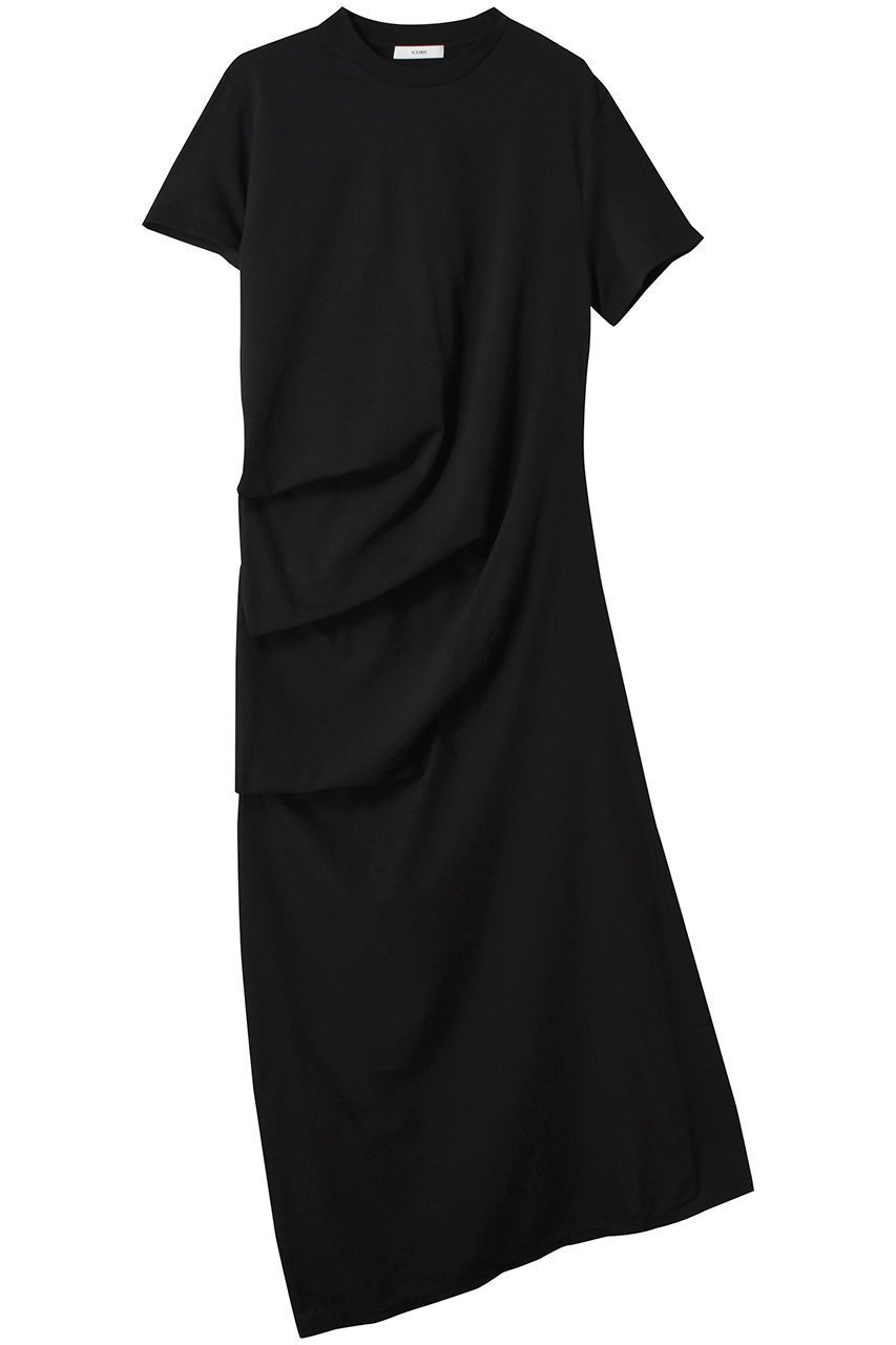【セアン/SCEARN】のCURVY JERSEY ワンピース インテリア・キッズ・メンズ・レディースファッション・服の通販 founy(ファニー) ファッション Fashion レディースファッション Fashion for Women ワンピース Dresses チュニック Tunic Tops & Dresses おすすめ Recommended / Our Picks ギャザー Gathered, Ruffled シンプル Simple, Minimal スニーカー Sneakers, Trainers チュニック Tunic, Long Top ドレープ Drape, Draping Fabric ロング Long, Long-Length BLACK|ID: prp329100004914135 ipo3291000000036827093