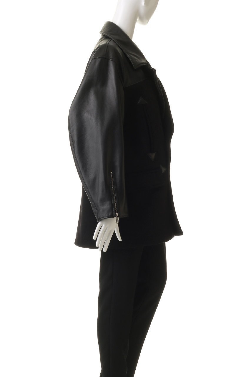 【メゾンスペシャル/MAISON SPECIAL】の【UNISEX】SHEEPレザーコンビPコート 人気、トレンドファッション・服の通販 founy(ファニー) 　ファッション　Fashion　レディースファッション　Fashion for Women　アウター　Coat / Outerwear Collection　コート・ロングコート・ピーコート　Long Coats, Peacoats & More　Pコート　Pea Coats　ユニセックス　Unisex, Genderless　クラシック　Classic, Timeless Style　コンビ　Combo, Combination Style　スタンド　Stand Collar, Upright Stand　バランス　Balance, Style Balance　ロング　Long, Long-Length　A/W・秋冬　Autumn/Winter　other-3|ID: prp329100004914187 ipo3291000000036827721