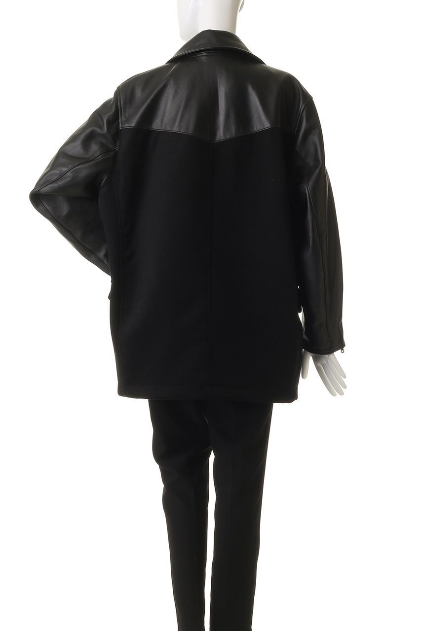 【メゾンスペシャル/MAISON SPECIAL】の【UNISEX】SHEEPレザーコンビPコート 人気、トレンドファッション・服の通販 founy(ファニー) 　ファッション　Fashion　レディースファッション　Fashion for Women　アウター　Coat / Outerwear Collection　コート・ロングコート・ピーコート　Long Coats, Peacoats & More　Pコート　Pea Coats　ユニセックス　Unisex, Genderless　クラシック　Classic, Timeless Style　コンビ　Combo, Combination Style　スタンド　Stand Collar, Upright Stand　バランス　Balance, Style Balance　ロング　Long, Long-Length　A/W・秋冬　Autumn/Winter　other-4|ID: prp329100004914187 ipo3291000000036827722