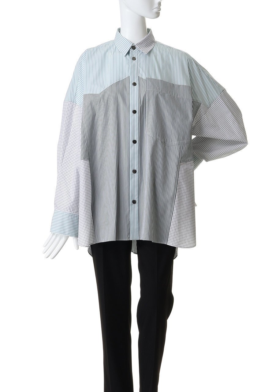 【ナゴンスタンス/nagonstans】のover shirt 人気、トレンドファッション・服の通販 founy(ファニー) ファッション Fashion レディースファッション Fashion for Women トップス・カットソー Cut & Sew Tops シャツ・ブラウス・オフィスカジュアル Elegant Blouses & Button-Ups ストライプ Stripe, Striped Pattern スリーブ Sleeve, Long Sleeve / Short Sleeve ロング Long, Long-Length 切替 Switching, Contrast Panel other-2|ID: prp329100004914192 ipo3291000000036827760