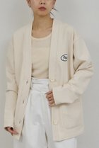 【ガリャルダガランテ/GALLARDAGALANTE】の【PEAS】スウェットカーディガン アイボリー|ID: prp329100004914227 ipo3291000000036828098