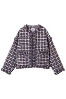 【プルミエ アロンディスモン/1er Arrondissement】のTORNIERフリンジツイードジャケット 人気、トレンドファッション・服の通販 founy(ファニー) ファッション Fashion レディースファッション Fashion for Women アウター Coat / Outerwear Collection レディースジャケット・軽アウター Jackets ジャケット Jacket, Outerwear ツイード Twill, Twill Weave デニム Denim, Jeans Material フリンジ Fringe, Tassel エレガント 上品 Elegant |ID:prp329100004914230