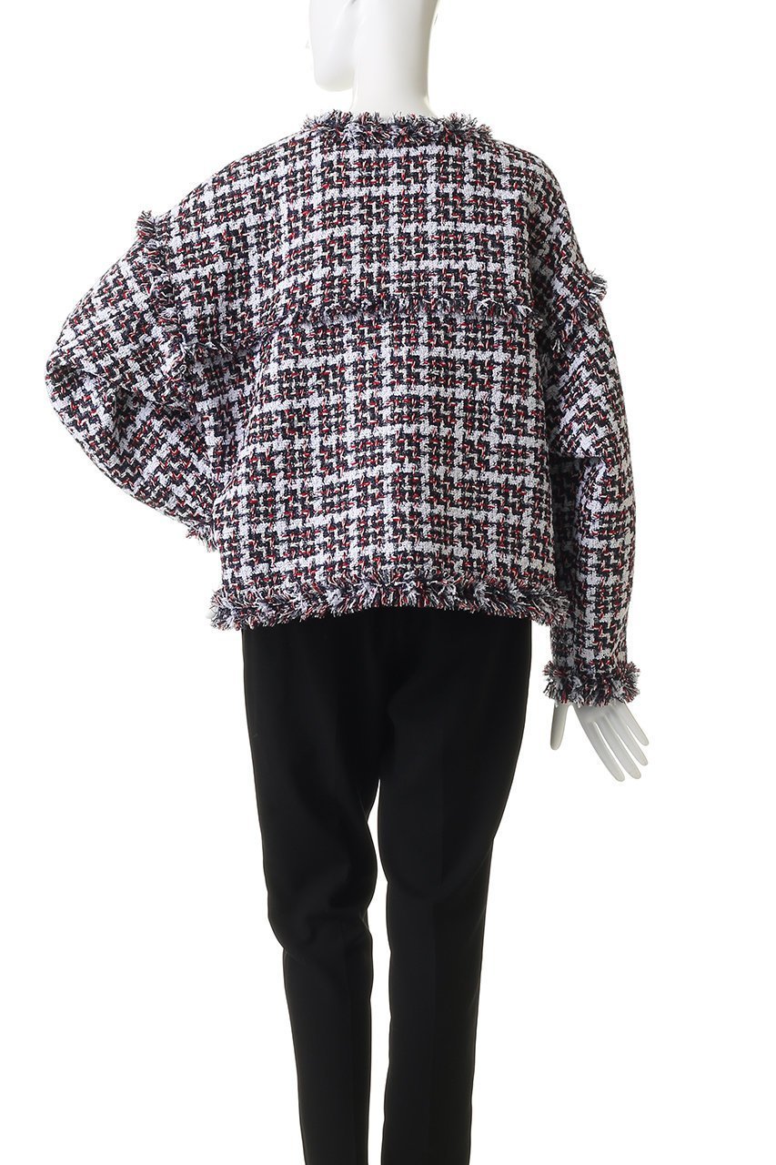 【プルミエ アロンディスモン/1er Arrondissement】のTORNIERフリンジツイードジャケット 人気、トレンドファッション・服の通販 founy(ファニー) 　ファッション　Fashion　レディースファッション　Fashion for Women　アウター　Coat / Outerwear Collection　レディースジャケット・軽アウター　Jackets　ジャケット　Jacket, Outerwear　ツイード　Twill, Twill Weave　デニム　Denim, Jeans Material　フリンジ　Fringe, Tassel　エレガント 上品　Elegant　other-4|ID: prp329100004914230 ipo3291000000036828124