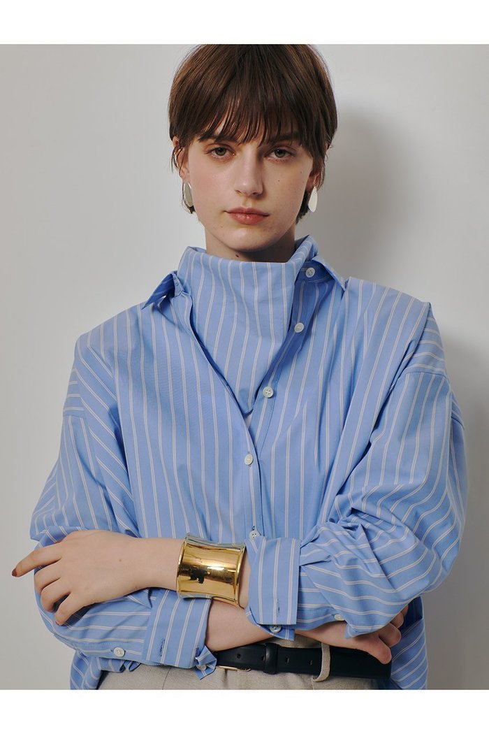 【アルアバイル/allureville】のストライプスカーフ付バルーンシャツ インテリア・キッズ・メンズ・レディースファッション・服の通販 founy(ファニー) https://founy.com/ ファッション Fashion レディースファッション Fashion for Women トップス・カットソー Cut & Sew Tops シャツ・ブラウス・オフィスカジュアル Elegant Blouses & Button-Ups クラシカル Classical, Vintage-Inspired スカーフ Scarf, Neckwear ストライプ Stripe, Striped Pattern スリーブ Sleeve, Long Sleeve / Short Sleeve バランス Balance, Style Balance バルーン Balloon, Balloon Silhouette ロング Long, Long-Length |ID: prp329100004914231 ipo3291000000036828129
