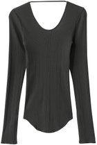 【ブリル/BRILL】のH ランダムリブロングスリーブ 人気、トレンドファッション・服の通販 founy(ファニー) ファッション Fashion レディースファッション Fashion for Women トップス・カットソー Cut & Sew Tops シャツ・ブラウス・オフィスカジュアル Elegant Blouses & Button-Ups ロングTシャツ・Tシャツ Longline T-Shirts & Tees カットソー・ベーシックTシャツ Cut-and-Sewn Tops / Stretch Tees & Basics インナー Innerwear シルク Silk, 100% Silk スリーブ Sleeve, Long Sleeve / Short Sleeve デコルテ Décolleté, Neckline フィット Fit, Slim Fit ロング Long, Long-Length エレガント 上品 Elegant thumbnail チャコールグレー|ID: prp329100004914232 ipo3291000000036828137