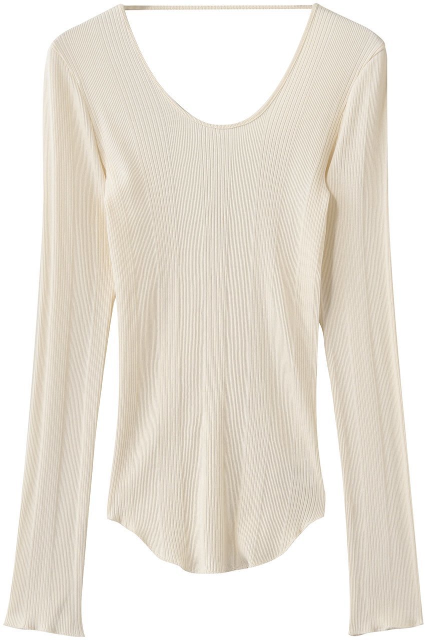 【ブリル/BRILL】のH ランダムリブロングスリーブ インテリア・キッズ・メンズ・レディースファッション・服の通販 founy(ファニー) ファッション Fashion レディースファッション Fashion for Women トップス・カットソー Cut & Sew Tops シャツ・ブラウス・オフィスカジュアル Elegant Blouses & Button-Ups ロングTシャツ・Tシャツ Longline T-Shirts & Tees カットソー・ベーシックTシャツ Cut-and-Sewn Tops / Stretch Tees & Basics インナー Innerwear シルク Silk, 100% Silk スリーブ Sleeve, Long Sleeve / Short Sleeve デコルテ Décolleté, Neckline フィット Fit, Slim Fit ロング Long, Long-Length エレガント 上品 Elegant アイボリー|ID: prp329100004914232 ipo3291000000036828138