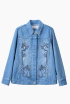 【ミューラル/MURRAL】のNerine エンブロイダード デニム ジャケット ブルー|ID: prp329100004914234 ipo3291000000036828152