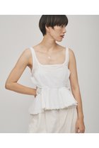 【ウィムガゼット/Whim Gazette】の【GEMINI】スカラップキャミソール 人気、トレンドファッション・服の通販 founy(ファニー) ファッション Fashion レディースファッション Fashion for Women トップス・カットソー Cut & Sew Tops キャミソール&ノースリーブ Camisoles & Sleeveless Tops シャツ・ブラウス・オフィスカジュアル Elegant Blouses & Button-Ups ロングTシャツ・Tシャツ Longline T-Shirts & Tees カットソー・ベーシックTシャツ Cut-and-Sewn Tops / Stretch Tees & Basics キャミソール Camisole, Spaghetti Strap Top スカラップ Scallop, Scalloped Edge タイプライター Typewriter Fabric, Crisp Cotton タンク Tank Top, Sleeveless Top ドット Polka Dot, Dot Pattern フランス France, French リネン Linen, Linen Fabric レース Lace, Lace Fabric ヴィンテージ Vintage Style thumbnail オフホワイト|ID: prp329100004914236 ipo3291000000036828174