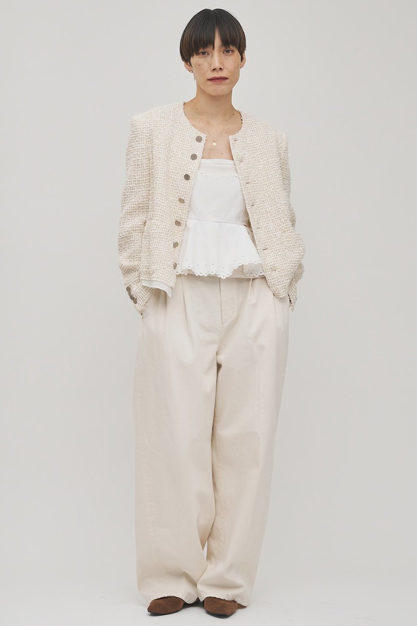 【ウィムガゼット/Whim Gazette】の【GEMINI】スカラップキャミソール 人気、トレンドファッション・服の通販 founy(ファニー) 　ファッション　Fashion　レディースファッション　Fashion for Women　トップス・カットソー　Cut & Sew Tops　キャミソール&ノースリーブ　Camisoles & Sleeveless Tops　シャツ・ブラウス・オフィスカジュアル　Elegant Blouses & Button-Ups　ロングTシャツ・Tシャツ　Longline T-Shirts & Tees　カットソー・ベーシックTシャツ　Cut-and-Sewn Tops / Stretch Tees & Basics　キャミソール　Camisole, Spaghetti Strap Top　スカラップ　Scallop, Scalloped Edge　タイプライター　Typewriter Fabric, Crisp Cotton　タンク　Tank Top, Sleeveless Top　ドット　Polka Dot, Dot Pattern　フランス　France, French　リネン　Linen, Linen Fabric　レース　Lace, Lace Fabric　ヴィンテージ　Vintage Style　other-6|ID: prp329100004914236 ipo3291000000036828179