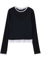 【プレインピープル/PLAIN PEOPLE】のシアーハイツイストフライスレイヤードトップス 人気、トレンドファッション・服の通販 founy(ファニー) ファッション Fashion レディースファッション Fashion for Women トップス・カットソー Cut & Sew Tops シャツ・ブラウス・オフィスカジュアル Elegant Blouses & Button-Ups ロングTシャツ・Tシャツ Longline T-Shirts & Tees カットソー・ベーシックTシャツ Cut-and-Sewn Tops / Stretch Tees & Basics コンパクト Compact, Small Size シアー Sheer, See-Through スリーブ Sleeve, Long Sleeve / Short Sleeve タンク Tank Top, Sleeveless Top ロング Long, Long-Length 夏 Summer 春 Spring S/S・春夏 SS, Spring/Summer, Warm Season thumbnail ネイビー×ホワイト|ID: prp329100004914237 ipo3291000000036828184