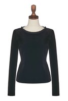 【デイジーリン/DAISY LIN】のVelour Top “Symphony” 人気、トレンドファッション・服の通販 founy(ファニー) ファッション Fashion レディースファッション Fashion for Women トップス・カットソー Cut & Sew Tops シャツ・ブラウス・オフィスカジュアル Elegant Blouses & Button-Ups ロングTシャツ・Tシャツ Longline T-Shirts & Tees カットソー・ベーシックTシャツ Cut-and-Sewn Tops / Stretch Tees & Basics ベロアトップス Velour Tops / Velvet-Look Items ウォッシャブル Machine Washable ストレッチ Stretch, Stretchy Fabric スリーブ Sleeve, Long Sleeve / Short Sleeve フィット Fit, Slim Fit フォーマル Formal, Dressy ベロア Velour, Soft Velvet ロング Long, Long-Length エレガント 上品 Elegant 洗える Machine Washable |ID:prp329100004914244
