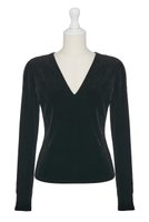 【デイジーリン/DAISY LIN】のVelour Top “Cool Lady” 人気、トレンドファッション・服の通販 founy(ファニー) ファッション Fashion レディースファッション Fashion for Women トップス・カットソー Cut & Sew Tops シャツ・ブラウス・オフィスカジュアル Elegant Blouses & Button-Ups ロングTシャツ・Tシャツ Longline T-Shirts & Tees カットソー・ベーシックTシャツ Cut-and-Sewn Tops / Stretch Tees & Basics ベロアトップス Velour Tops / Velvet-Look Items シンプル Simple, Minimal ストレッチ Stretch, Stretchy Fabric スリーブ Sleeve, Long Sleeve / Short Sleeve ロング Long, Long-Length エレガント 上品 Elegant |ID:prp329100004914245