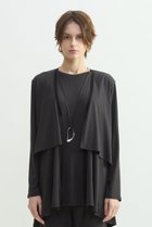 【プレインピープル/PLAIN PEOPLE】のスーピマヘンプジャージーショートカーディガン グレー|ID: prp329100004914248 ipo3291000000036828277