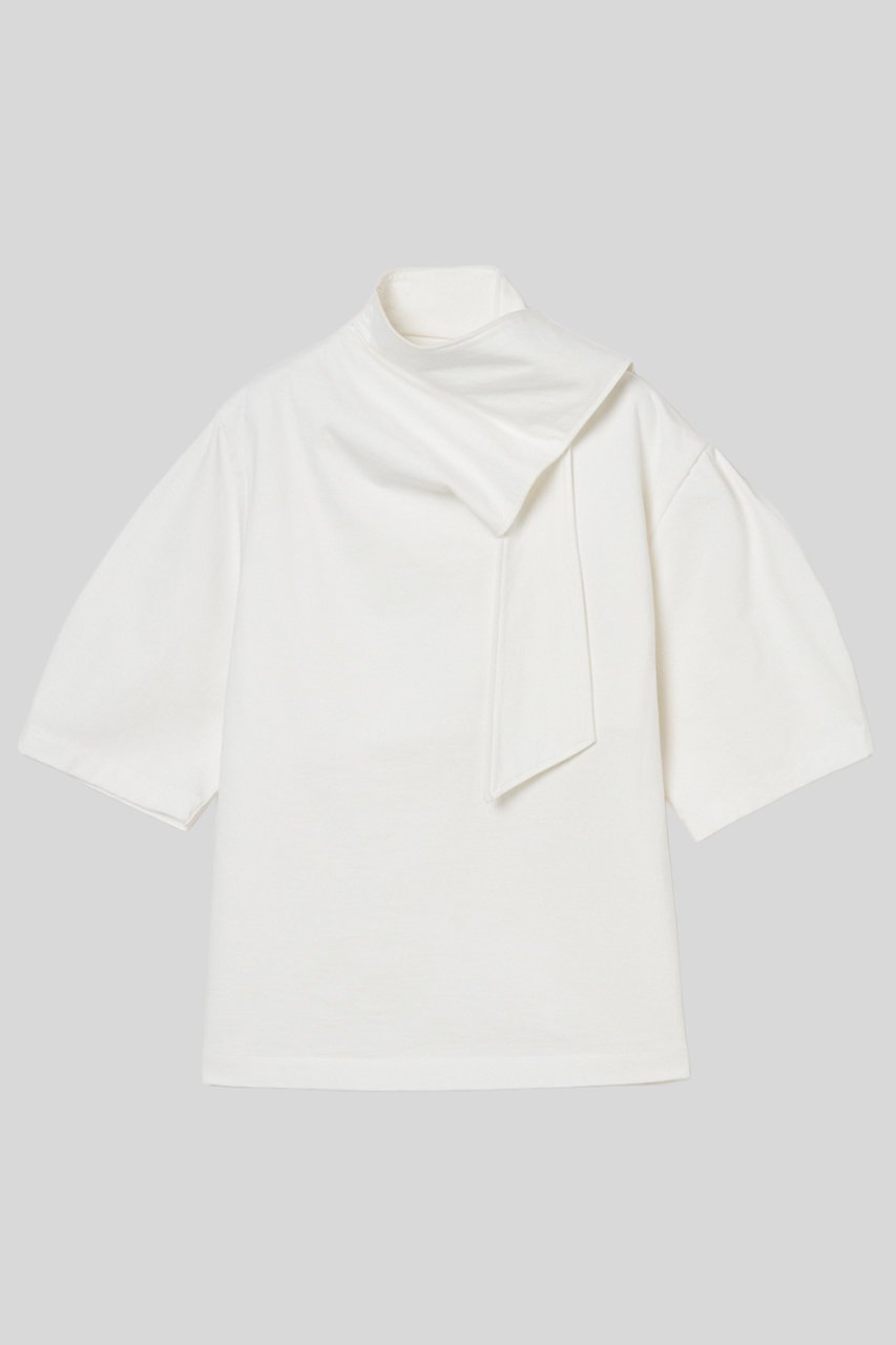 【イロット/IIROT】のpure organic cotton ブラウス インテリア・キッズ・メンズ・レディースファッション・服の通販 founy(ファニー) ファッション Fashion レディースファッション Fashion for Women トップス・カットソー Cut & Sew Tops シャツ・ブラウス・オフィスカジュアル Elegant Blouses & Button-Ups ショート Short, Short Length スカーフ Scarf, Neckwear スリーブ Sleeve, Long Sleeve / Short Sleeve ハーフ Half, Half-Length エレガント 上品 Elegant 新作・新入荷 New Arrivals / New In ホワイト|ID: prp329100004914253 ipo3291000000036828328