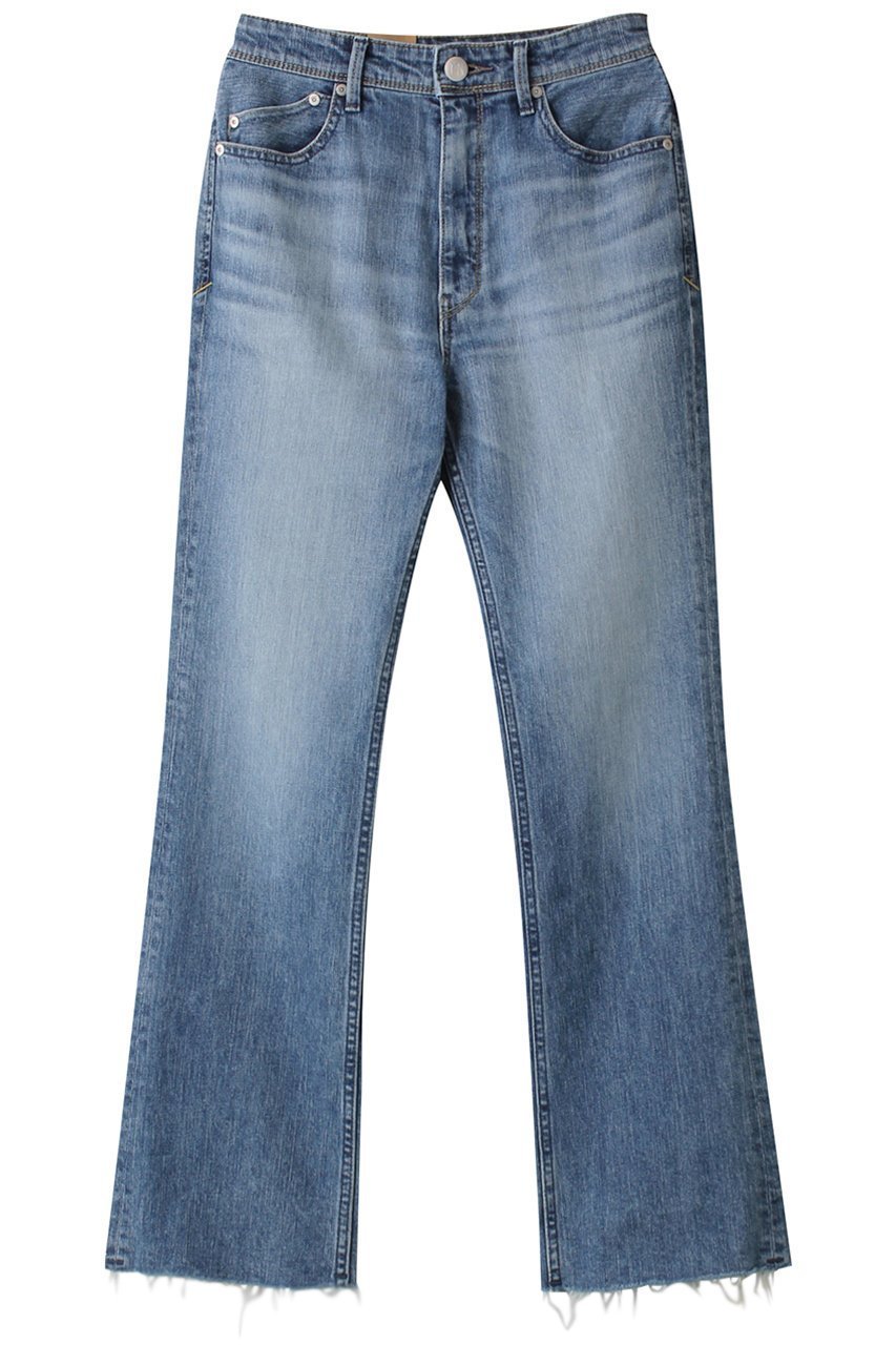 【ヤヌーク/YANUK】のセミフレア インテリア・キッズ・メンズ・レディースファッション・服の通販 founy(ファニー) 　ファッション　Fashion　レディースファッション　Fashion for Women　パンツ　Pants & Trousers　デニムパンツ・ジーンズ・美脚デニム　Denim Jeans & Pants　おすすめ　Recommended / Our Picks　デニム　Denim, Jeans Material　フィット　Fit, Slim Fit　フレア　Flare, Flared　カットオフサーフブルー|ID: prp329100004914265 ipo3291000000036828585