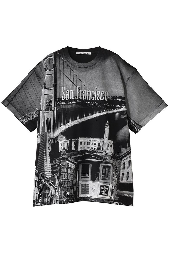 【セブン バイ セブン/SEVEN BY SEVEN / MEN】の【MEN】プリントスーベニアTシャツ インテリア・キッズ・メンズ・レディースファッション・服の通販 founy(ファニー) https://founy.com/ ファッション Fashion メンズファッション Fashion for Men トップス・カットソー Cut & Sew Tops メンズシャツ Shirts ショート Short, Short Length スウェット / スエット Sweatshirt, Sweatwear スリーブ Sleeve, Long Sleeve / Short Sleeve フロント Front, Front Design プリント Print, Printed Pattern |ID: prp329100004914286 ipo3291000000036828954