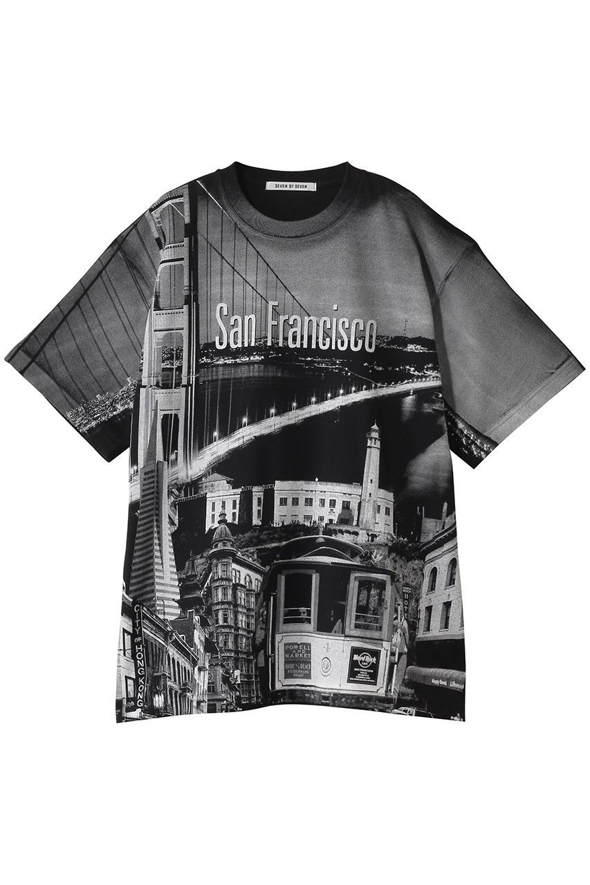 【セブン バイ セブン/SEVEN BY SEVEN / MEN】の【MEN】プリントスーベニアTシャツ 人気、トレンドファッション・服の通販 founy(ファニー) 　ファッション　Fashion　メンズファッション　Fashion for Men　トップス・カットソー　Cut & Sew Tops　メンズシャツ　Shirts　ショート　Short, Short Length　スウェット / スエット　Sweatshirt, Sweatwear　スリーブ　Sleeve, Long Sleeve / Short Sleeve　フロント　Front, Front Design　プリント　Print, Printed Pattern　 other-1|ID: prp329100004914286 ipo3291000000036828954
