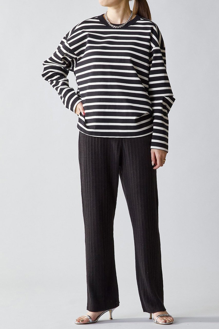 【プルミエ アロンディスモン/1er Arrondissement】の【near.nippon】エルボーホールロングTシャツ 人気、トレンドファッション・服の通販 founy(ファニー) ファッション Fashion レディースファッション Fashion for Women トップス・カットソー Cut & Sew Tops シャツ・ブラウス・オフィスカジュアル Elegant Blouses & Button-Ups ロングTシャツ・Tシャツ Longline T-Shirts & Tees カットソー・ベーシックTシャツ Cut-and-Sewn Tops / Stretch Tees & Basics スリーブ Sleeve, Long Sleeve / Short Sleeve ベーシック Basic, Essential ボーダー Border, Stripe ロング Long, Long-Length 定番 Standard, Basic Item other-6|ID: prp329100004914290 ipo3291000000036828995