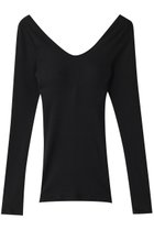 【グラフペーパー/Graphpaper】のAmerican Sea Island Cotton V Neck Innerwear/インナー 人気、トレンドファッション・服の通販 founy(ファニー) ファッション Fashion レディースファッション Fashion for Women トップス・カットソー Cut & Sew Tops シャツ・ブラウス・オフィスカジュアル Elegant Blouses & Button-Ups ロングTシャツ・Tシャツ Longline T-Shirts & Tees カットソー・ベーシックTシャツ Cut-and-Sewn Tops / Stretch Tees & Basics なめらか Smooth, Silky Texture インナー Innerwear スリーブ Sleeve, Long Sleeve / Short Sleeve リュクス Luxury, Elegant, High-End, Chic ロング Long, Long-Length thumbnail ブラック|ID: prp329100004914344 ipo3291000000036829415