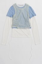 【メゾンスペシャル/MAISON SPECIAL】のMultiway Layered Tops/マルチレイヤードトップス 人気、トレンドファッション・服の通販 founy(ファニー) ファッション Fashion レディースファッション Fashion for Women トップス・カットソー Cut & Sew Tops キャミソール&ノースリーブ Camisoles & Sleeveless Tops シャツ・ブラウス・オフィスカジュアル Elegant Blouses & Button-Ups ロングTシャツ・Tシャツ Longline T-Shirts & Tees カットソー・ベーシックTシャツ Cut-and-Sewn Tops / Stretch Tees & Basics カットソー Cut and Sewn Top キャミソール Camisole, Spaghetti Strap Top ショート Short, Short Length セパレート Separate, Two-Piece タンク Tank Top, Sleeveless Top タンブラー Tumbler, Travel Mug トレンド Trend, Trending Now 長袖 Long Sleeve, Full Sleeve 半袖 Short Sleeve, Half Sleeve 無地 Plain, Solid Color ロング Long, Long-Length 夏 Summer thumbnail LIME(ライム)|ID: prp329100004914345 ipo3291000000036829427