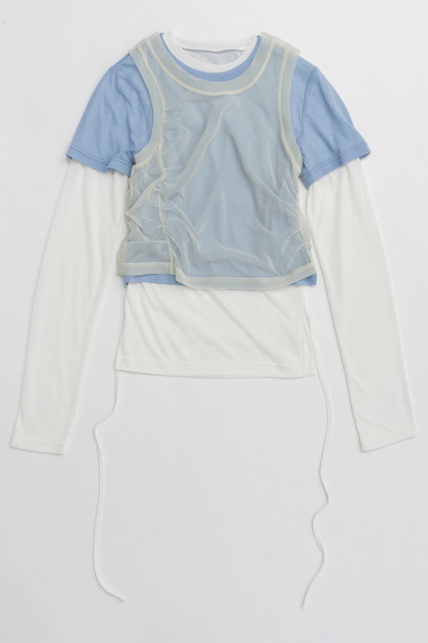 【メゾンスペシャル/MAISON SPECIAL】のMultiway Layered Tops/マルチレイヤードトップス インテリア・キッズ・メンズ・レディースファッション・服の通販 founy(ファニー) ファッション Fashion レディースファッション Fashion for Women トップス・カットソー Cut & Sew Tops キャミソール&ノースリーブ Camisoles & Sleeveless Tops シャツ・ブラウス・オフィスカジュアル Elegant Blouses & Button-Ups ロングTシャツ・Tシャツ Longline T-Shirts & Tees カットソー・ベーシックTシャツ Cut-and-Sewn Tops / Stretch Tees & Basics カットソー Cut and Sewn Top キャミソール Camisole, Spaghetti Strap Top ショート Short, Short Length セパレート Separate, Two-Piece タンク Tank Top, Sleeveless Top タンブラー Tumbler, Travel Mug トレンド Trend, Trending Now 長袖 Long Sleeve, Full Sleeve 半袖 Short Sleeve, Half Sleeve 無地 Plain, Solid Color ロング Long, Long-Length 夏 Summer LIME(ライム)|ID: prp329100004914345 ipo3291000000036829427