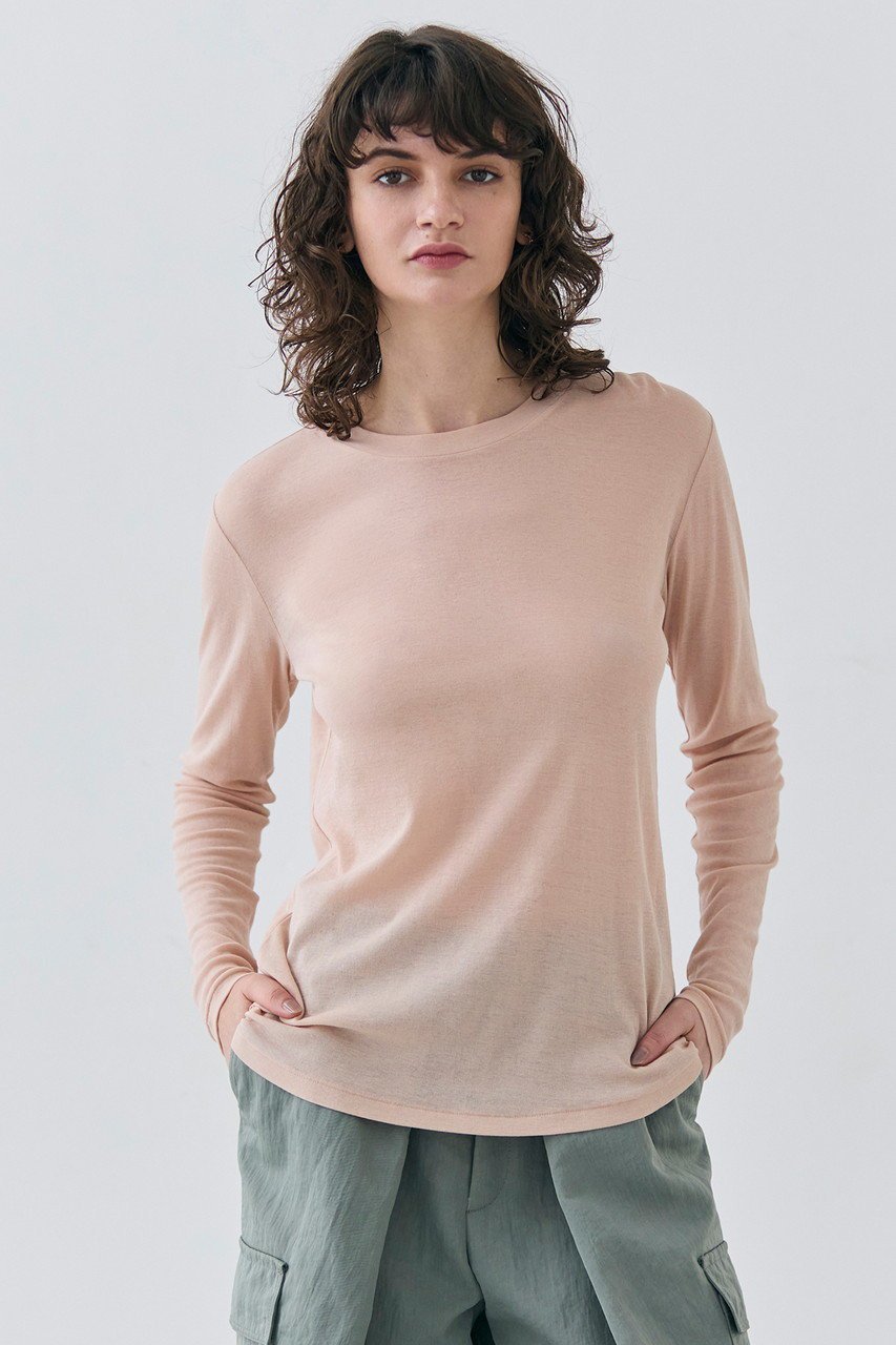 【ベイジ,/BEIGE,】のSORE(ソ―ル)/コットンシアークルーネックカットソー 人気、トレンドファッション・服の通販 founy(ファニー) ファッション Fashion レディースファッション Fashion for Women トップス・カットソー Cut & Sew Tops シャツ・ブラウス・オフィスカジュアル Elegant Blouses & Button-Ups ロングTシャツ・Tシャツ Longline T-Shirts & Tees カットソー・ベーシックTシャツ Cut-and-Sewn Tops / Stretch Tees & Basics カットソー Cut and Sewn Top シアー Sheer, See-Through ジャケット Jacket, Outerwear スリーブ Sleeve, Long Sleeve / Short Sleeve ロング Long, Long-Length エレガント 上品 Elegant other-7|ID: prp329100004914360 ipo3291000000036829537