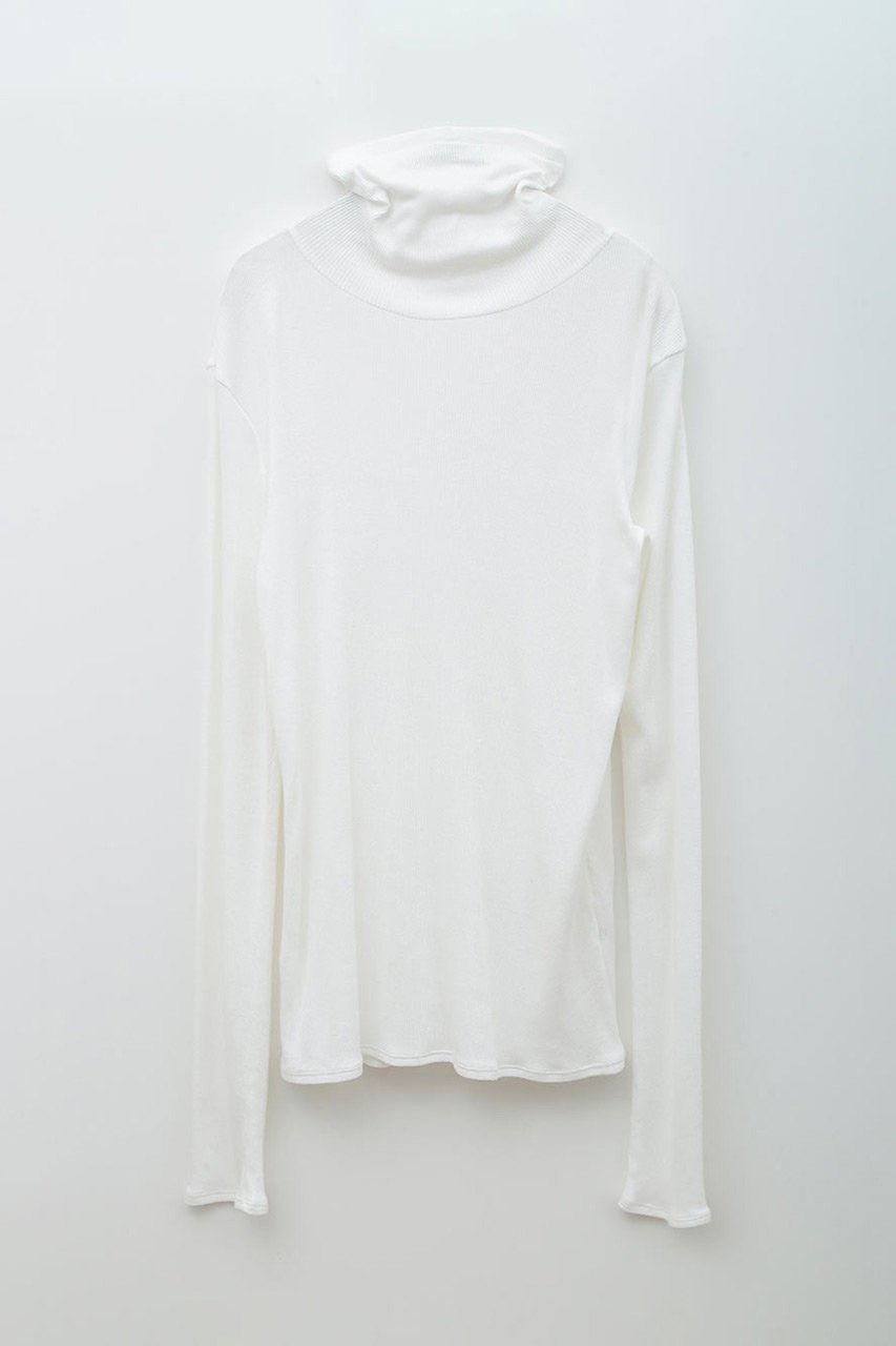 【ハー/HER.】のテレコタートルネックトップス インテリア・キッズ・メンズ・レディースファッション・服の通販 founy(ファニー) 　ファッション　Fashion　レディースファッション　Fashion for Women　トップス・カットソー　Cut & Sew Tops　シャツ・ブラウス・オフィスカジュアル　Elegant Blouses & Button-Ups　ロングTシャツ・Tシャツ　Longline T-Shirts & Tees　カットソー・ベーシックTシャツ　Cut-and-Sewn Tops / Stretch Tees & Basics　タートルネック・ハイネックトップス　Turtlenecks & High-Neck Tops　インナー　Innerwear　カットソー　Cut and Sewn Top　スリーブ　Sleeve, Long Sleeve / Short Sleeve　タートルネック　Turtleneck, High Neck　ロング　Long, Long-Length　冬　Winter / This Winter　オフホワイト|ID: prp329100004914371 ipo3291000000036829648